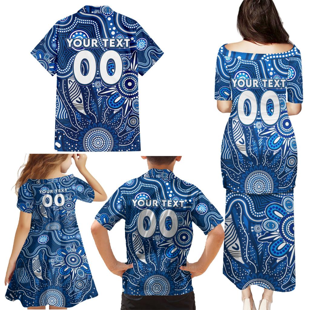 Personalised Cats NAIDOC Week 2024 Family Matching Puletasi and Hawaiian Shirt Aussie Aboriginal Art