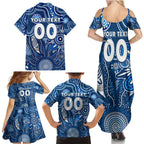 Personalised Cats NAIDOC Week 2024 Family Matching Summer Maxi Dress and Hawaiian Shirt Aussie Aboriginal Art