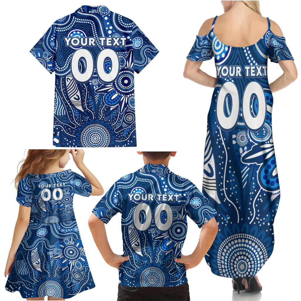 Personalised Cats NAIDOC Week 2024 Family Matching Summer Maxi Dress and Hawaiian Shirt Aussie Aboriginal Art