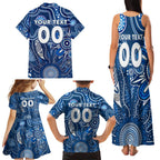 Personalised Cats NAIDOC Week 2024 Family Matching Tank Maxi Dress and Hawaiian Shirt Aussie Aboriginal Art