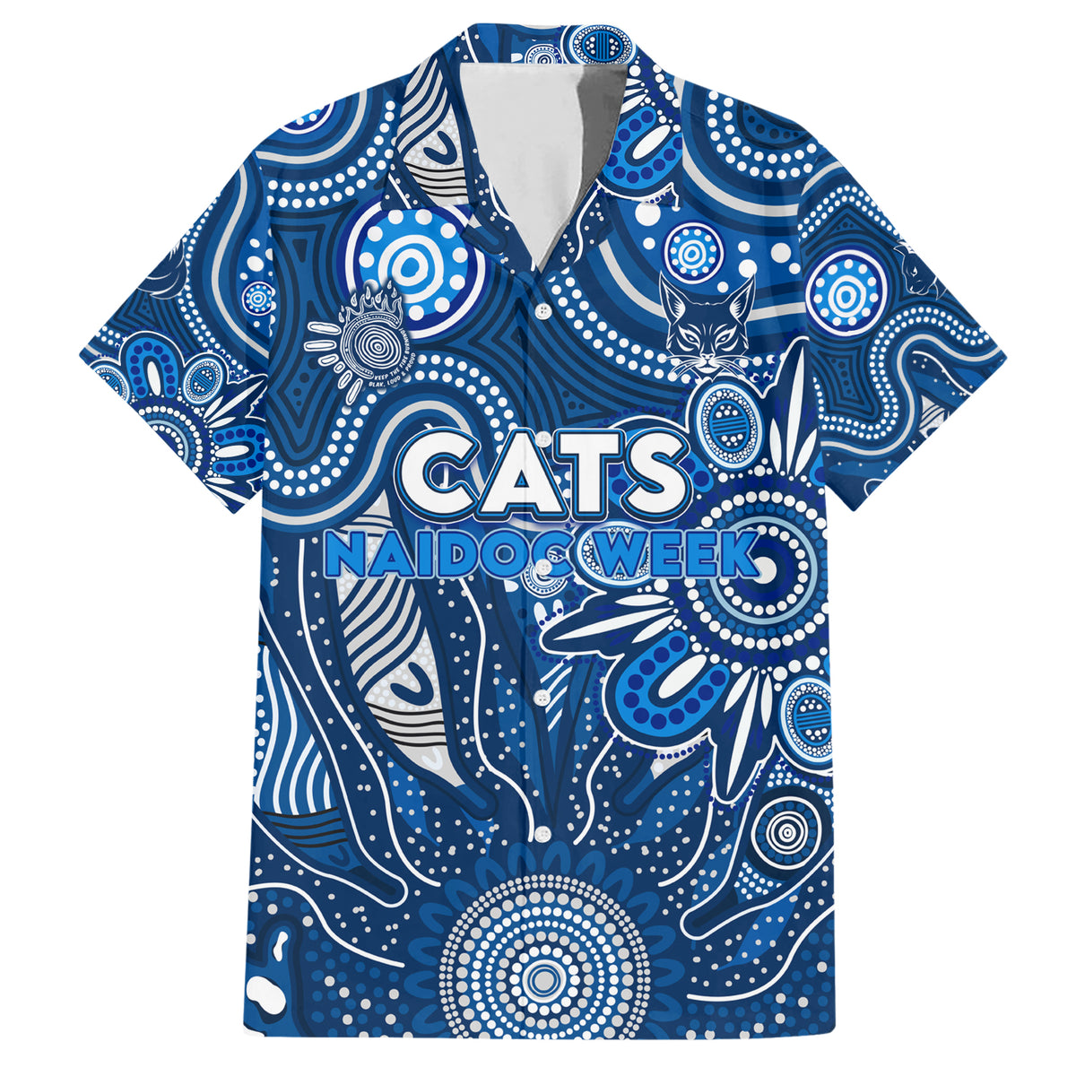 Personalised Cats NAIDOC Week 2024 Hawaiian Shirt Aussie Aboriginal Art