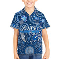 Personalised Cats NAIDOC Week 2024 Kid Hawaiian Shirt Aussie Aboriginal Art