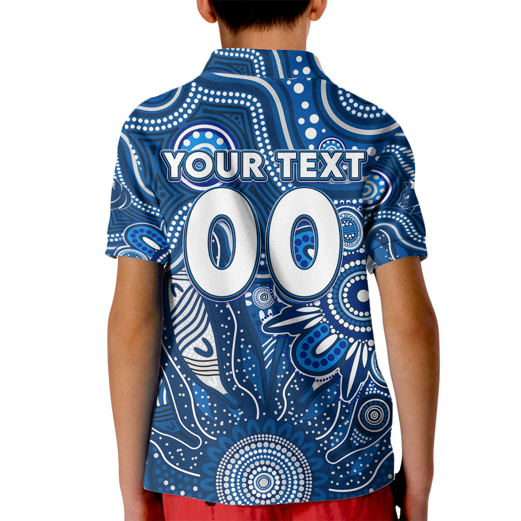 Personalised Cats NAIDOC Week 2024 Kid Polo Shirt Aussie Aboriginal Art
