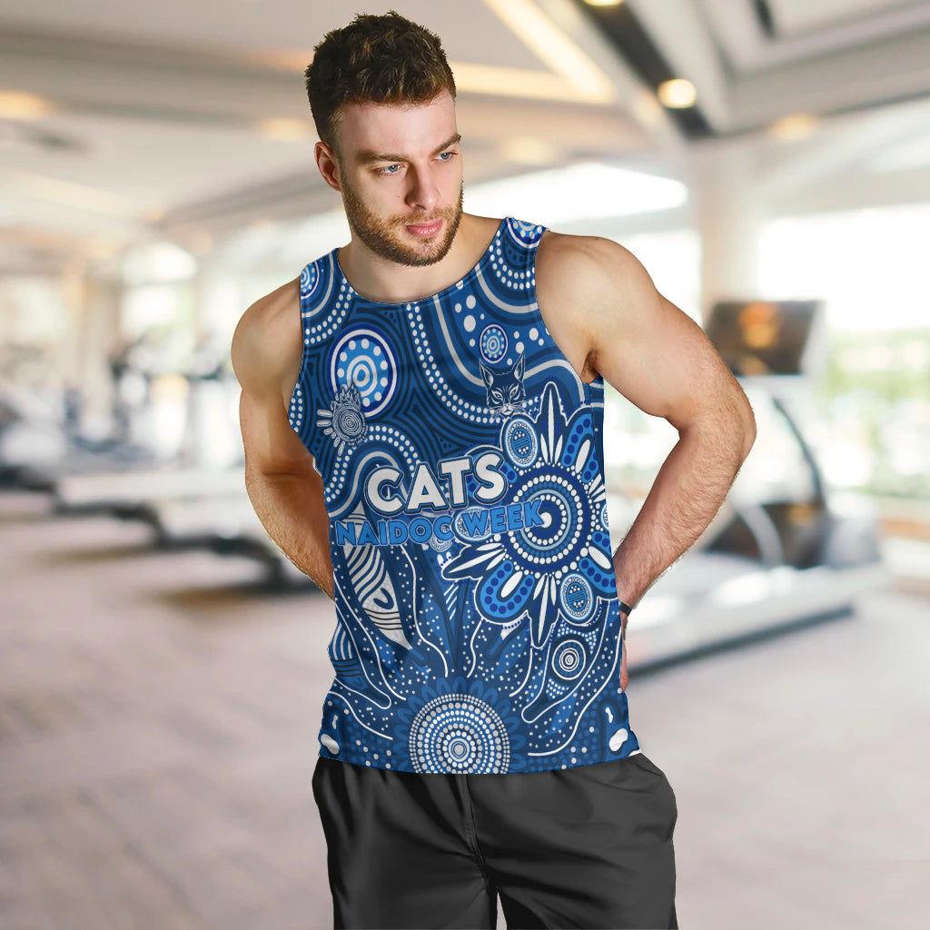 Personalised Cats NAIDOC Week 2024 Men Tank Top Aussie Aboriginal Art