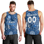 Personalised Cats NAIDOC Week 2024 Men Tank Top Aussie Aboriginal Art