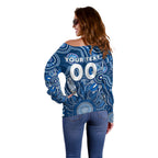 Personalised Cats NAIDOC Week 2024 Off Shoulder Sweater Aussie Aboriginal Art