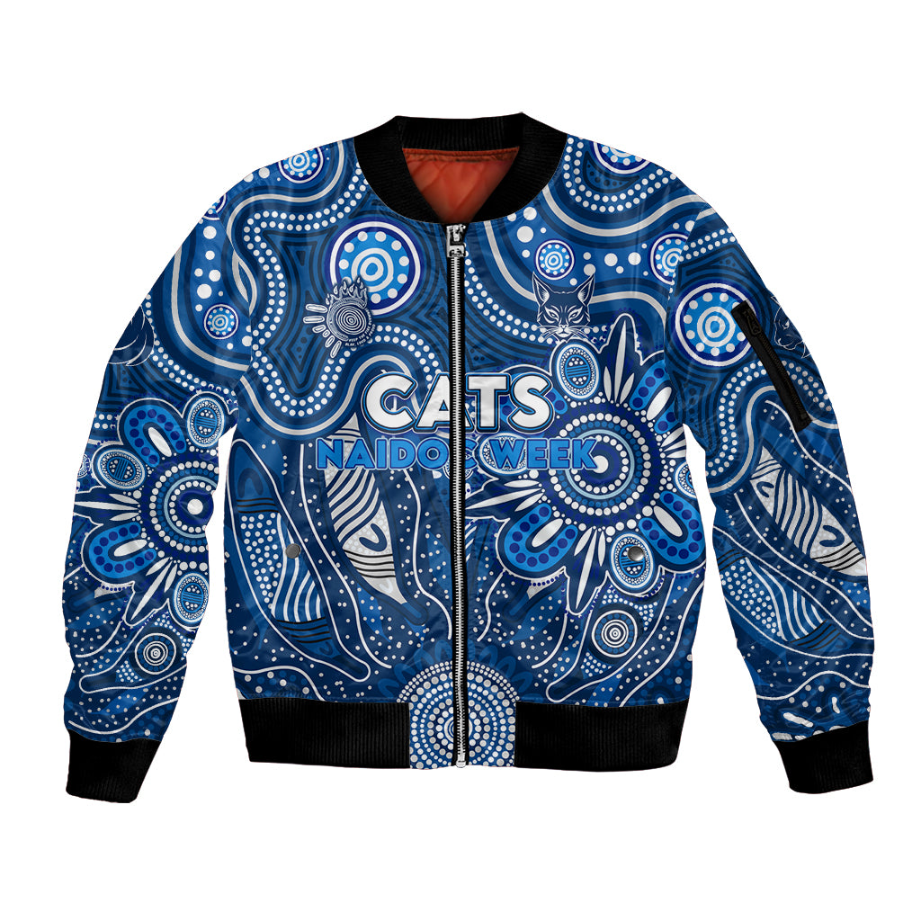 Personalised Cats NAIDOC Week 2024 Sleeve Zip Bomber Jacket Aussie Aboriginal Art