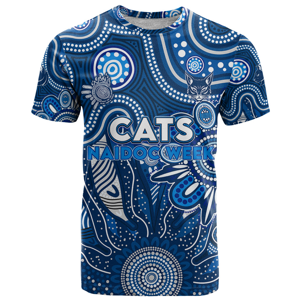 Personalised Cats NAIDOC Week 2024 T Shirt Aussie Aboriginal Art