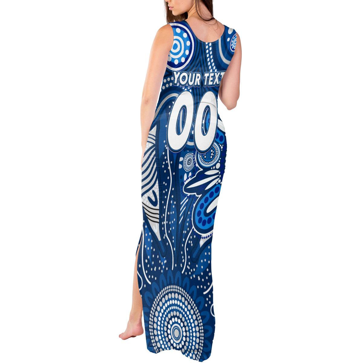 Personalised Cats NAIDOC Week 2024 Tank Maxi Dress Aussie Aboriginal Art