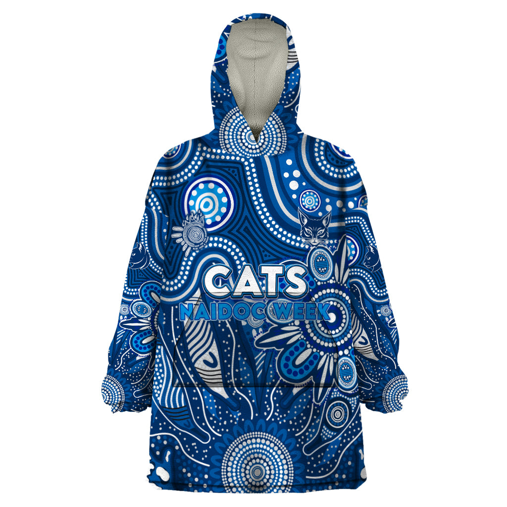 Personalised Cats NAIDOC Week 2024 Wearable Blanket Hoodie Aussie Aboriginal Art