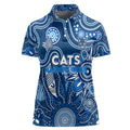 Personalised Cats NAIDOC Week 2024 Women Polo Shirt Aussie Aboriginal Art