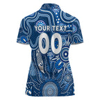Personalised Cats NAIDOC Week 2024 Women Polo Shirt Aussie Aboriginal Art