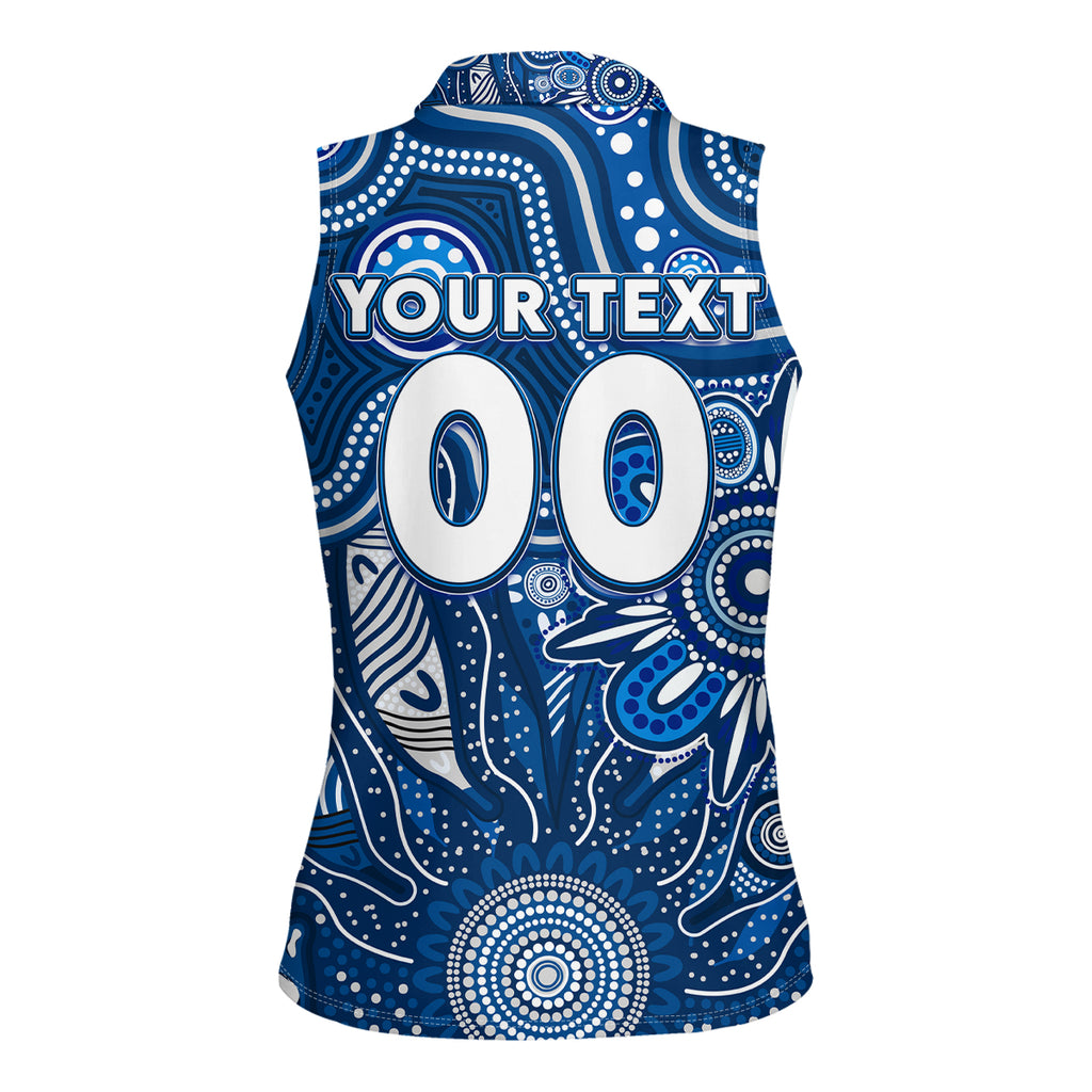 Personalised Cats NAIDOC Week 2024 Women Sleeveless Polo Shirt Aussie Aboriginal Art