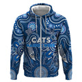 Personalised Cats NAIDOC Week 2024 Zip Hoodie Aussie Aboriginal Art