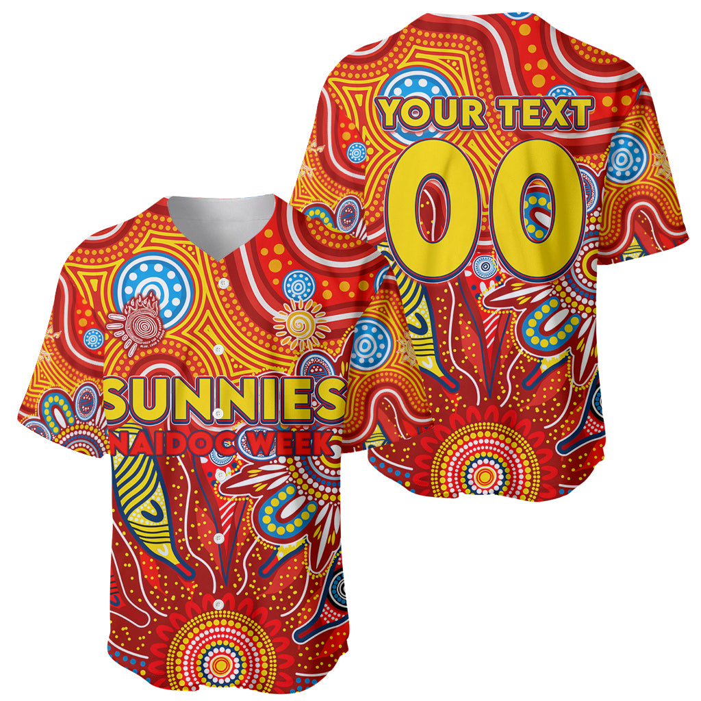 Personalised Sunnies NAIDOC Week 2024 Baseball Jersey Aussie Aboriginal Art