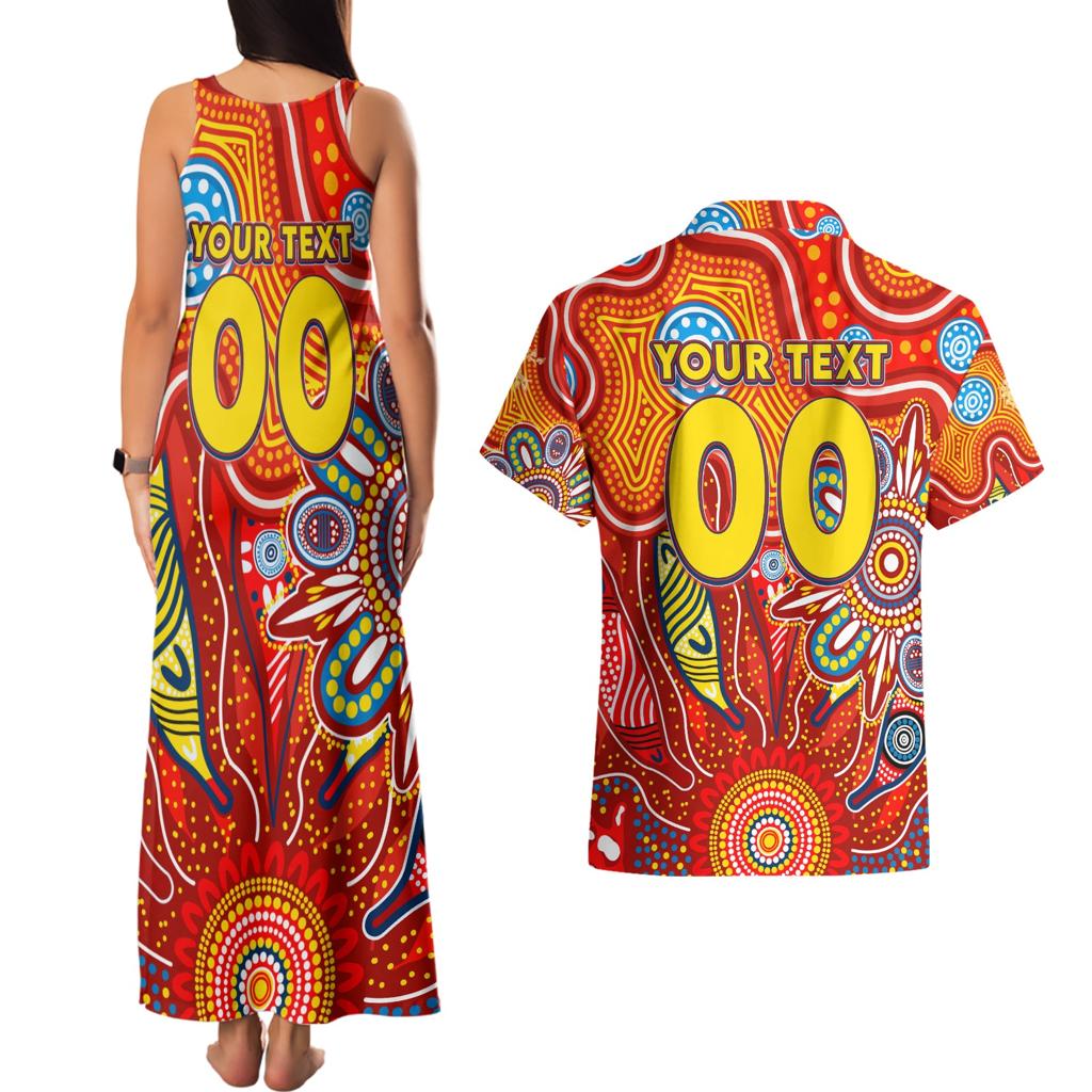 Personalised Sunnies NAIDOC Week 2024 Couples Matching Tank Maxi Dress and Hawaiian Shirt Aussie Aboriginal Art