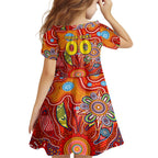 Personalised Sunnies NAIDOC Week 2024 Family Matching Long Sleeve Bodycon Dress and Hawaiian Shirt Aussie Aboriginal Art