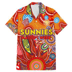 Personalised Sunnies NAIDOC Week 2024 Family Matching Mermaid Dress and Hawaiian Shirt Aussie Aboriginal Art