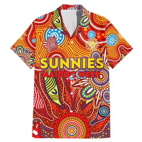 Personalised Sunnies NAIDOC Week 2024 Family Matching Mermaid Dress and Hawaiian Shirt Aussie Aboriginal Art