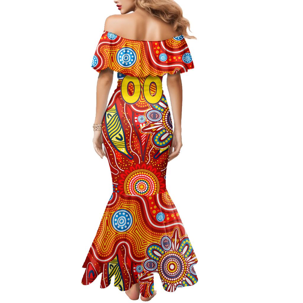 Personalised Sunnies NAIDOC Week 2024 Family Matching Mermaid Dress and Hawaiian Shirt Aussie Aboriginal Art