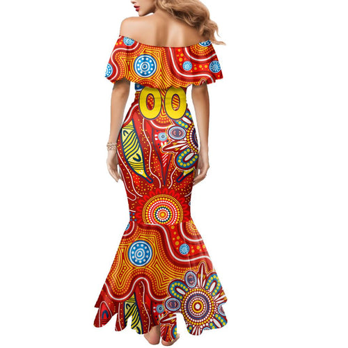 Personalised Sunnies NAIDOC Week 2024 Family Matching Mermaid Dress and Hawaiian Shirt Aussie Aboriginal Art