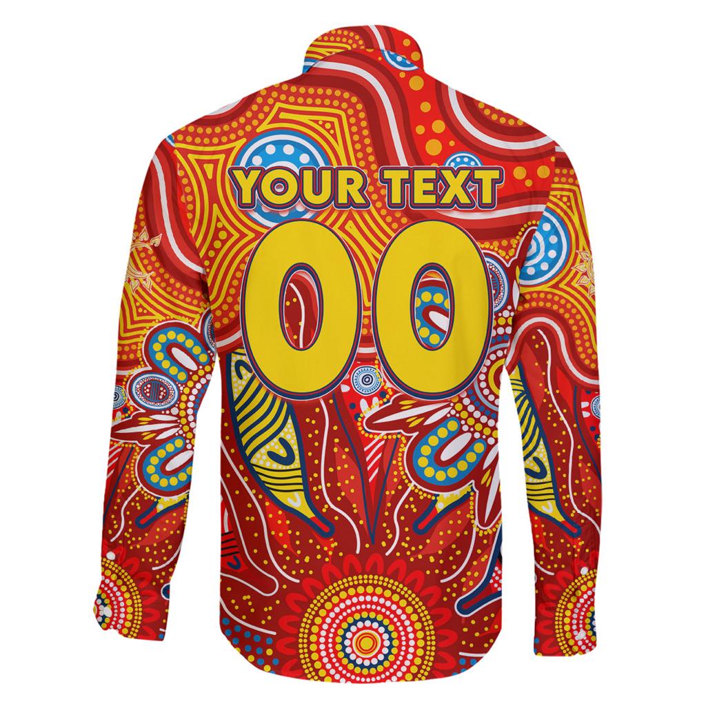 Personalised Sunnies NAIDOC Week 2024 Family Matching Off The Shoulder Long Sleeve Dress and Hawaiian Shirt Aussie Aboriginal Art