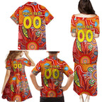 Personalised Sunnies NAIDOC Week 2024 Family Matching Puletasi and Hawaiian Shirt Aussie Aboriginal Art