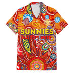 Personalised Sunnies NAIDOC Week 2024 Family Matching Short Sleeve Bodycon Dress and Hawaiian Shirt Aussie Aboriginal Art
