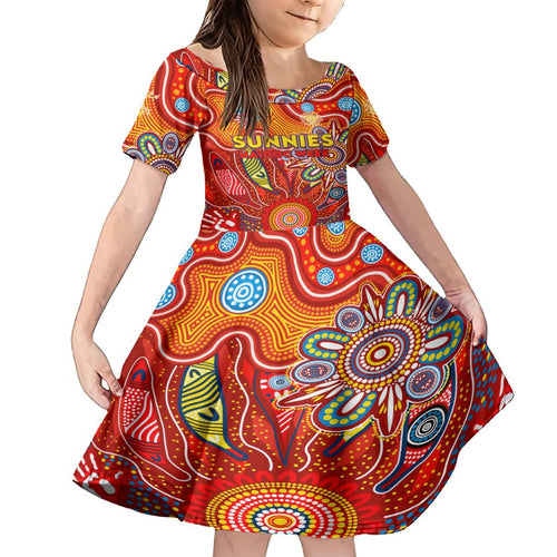 Personalised Sunnies NAIDOC Week 2024 Family Matching Tank Maxi Dress and Hawaiian Shirt Aussie Aboriginal Art