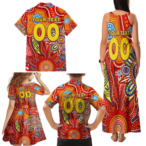 Personalised Sunnies NAIDOC Week 2024 Family Matching Tank Maxi Dress and Hawaiian Shirt Aussie Aboriginal Art