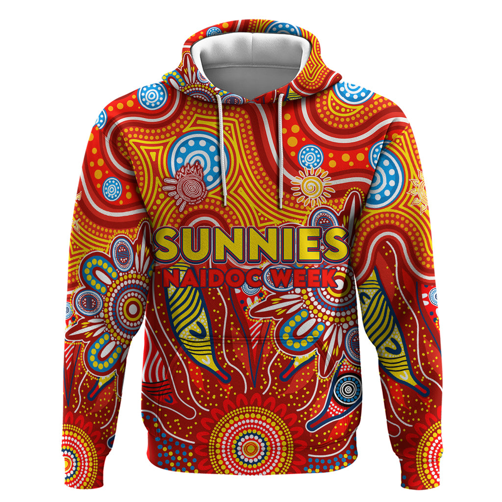 Personalised Sunnies NAIDOC Week 2024 Hoodie Aussie Aboriginal Art