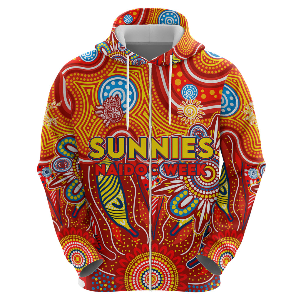 Personalised Sunnies NAIDOC Week 2024 Hoodie Aussie Aboriginal Art