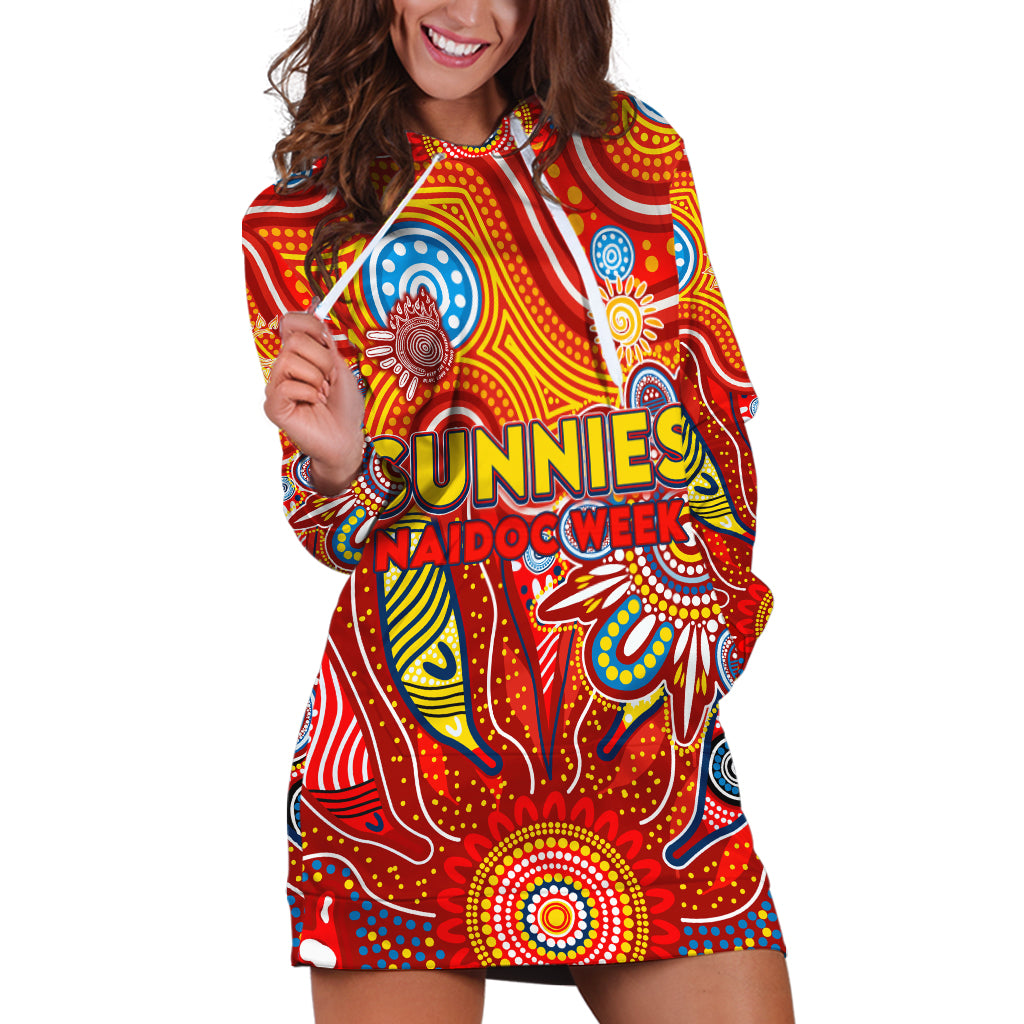 Personalised Sunnies NAIDOC Week 2024 Hoodie Dress Aussie Aboriginal Art