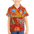 Personalised Sunnies NAIDOC Week 2024 Kid Hawaiian Shirt Aussie Aboriginal Art