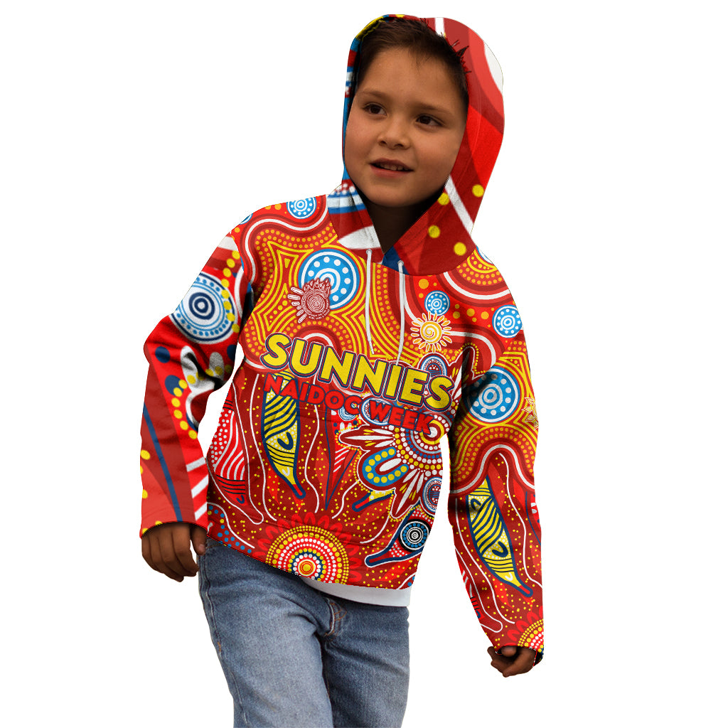 Personalised Sunnies NAIDOC Week 2024 Kid Hoodie Aussie Aboriginal Art