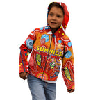 Personalised Sunnies NAIDOC Week 2024 Kid Hoodie Aussie Aboriginal Art