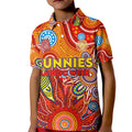 Personalised Sunnies NAIDOC Week 2024 Kid Polo Shirt Aussie Aboriginal Art