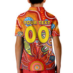 Personalised Sunnies NAIDOC Week 2024 Kid Polo Shirt Aussie Aboriginal Art