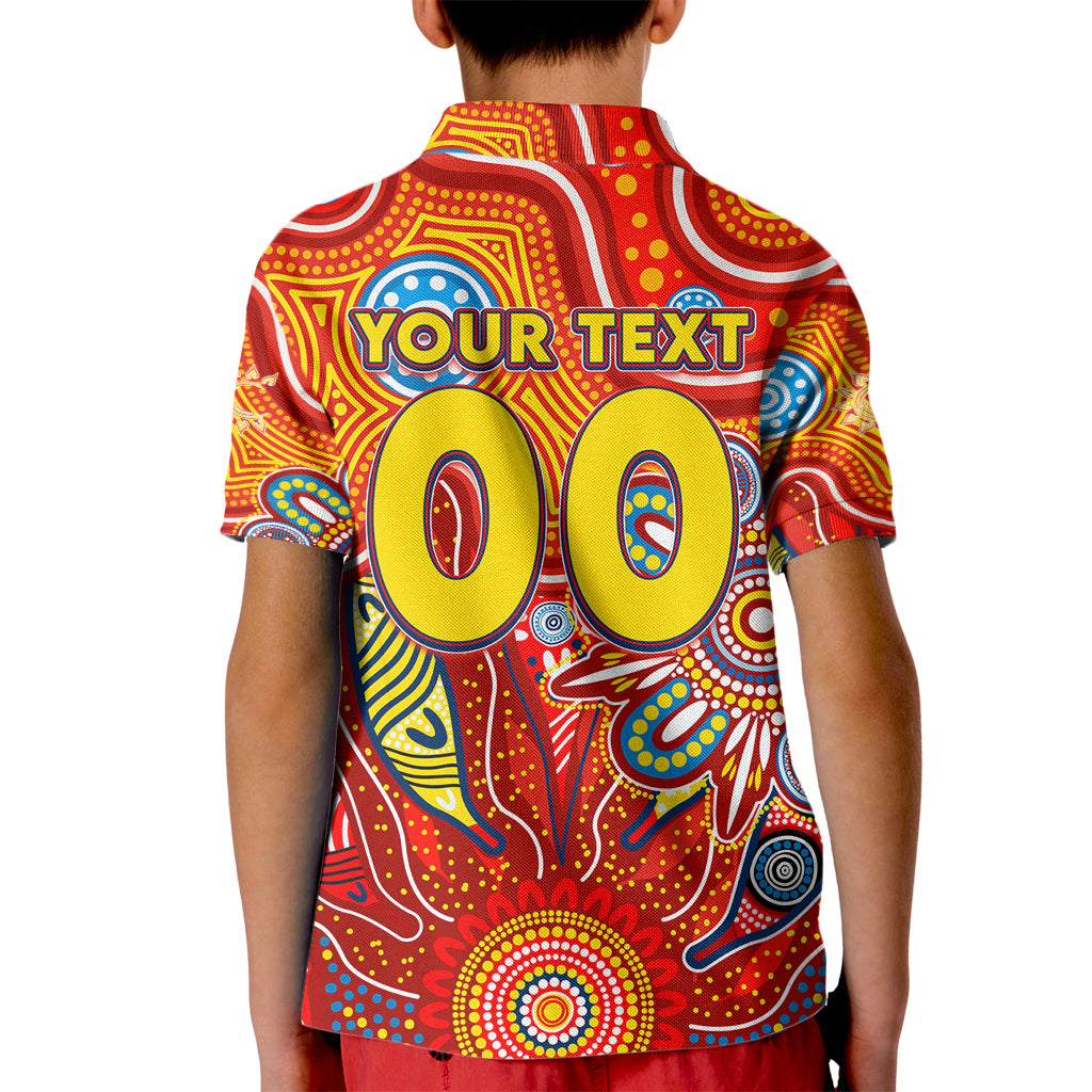 Personalised Sunnies NAIDOC Week 2024 Kid Polo Shirt Aussie Aboriginal Art