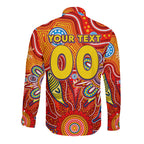 Personalised Sunnies NAIDOC Week 2024 Long Sleeve Button Shirt Aussie Aboriginal Art