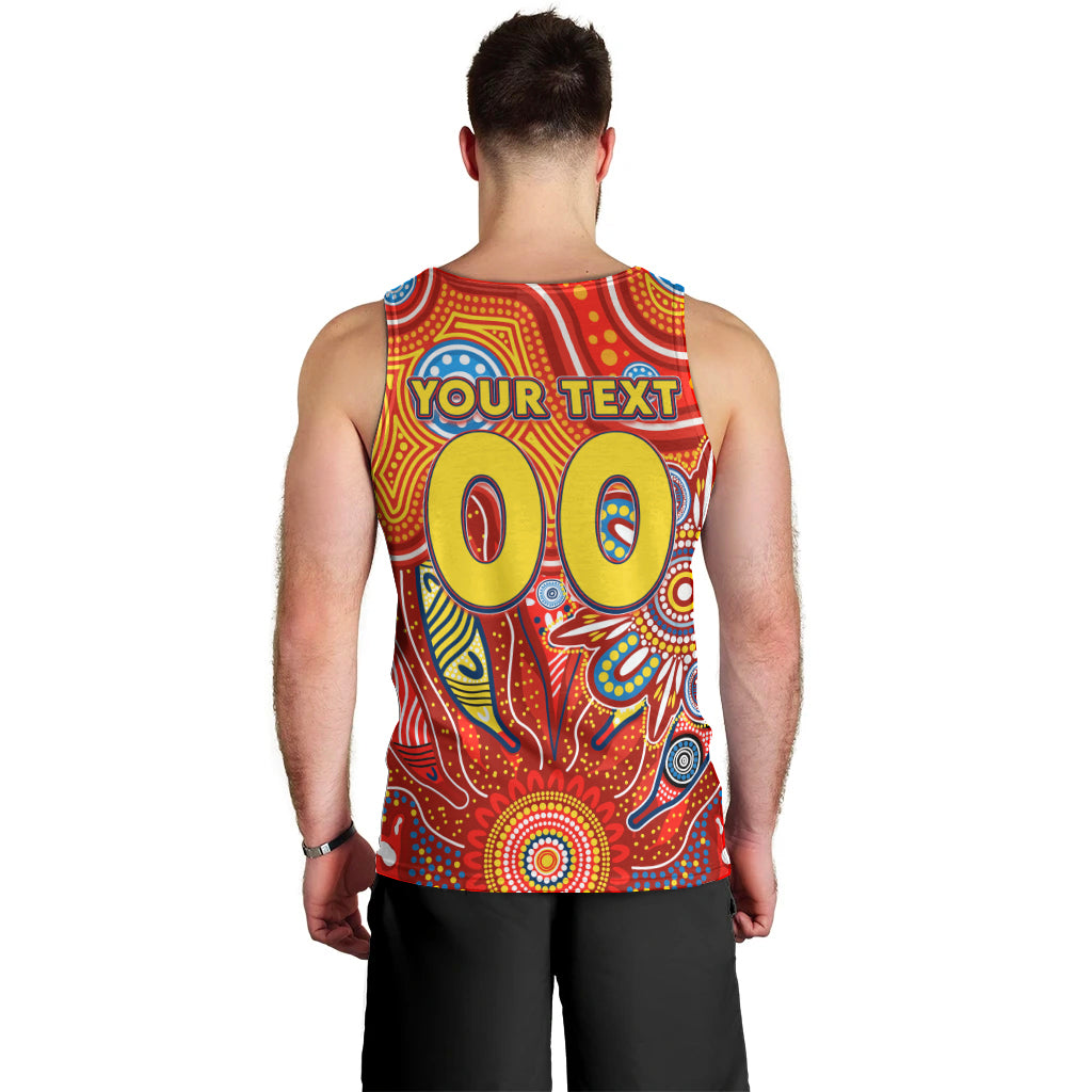 Personalised Sunnies NAIDOC Week 2024 Men Tank Top Aussie Aboriginal Art