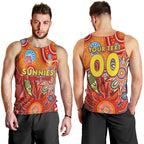 Personalised Sunnies NAIDOC Week 2024 Men Tank Top Aussie Aboriginal Art