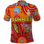 Personalised Sunnies NAIDOC Week 2024 Polo Shirt Aussie Aboriginal Art