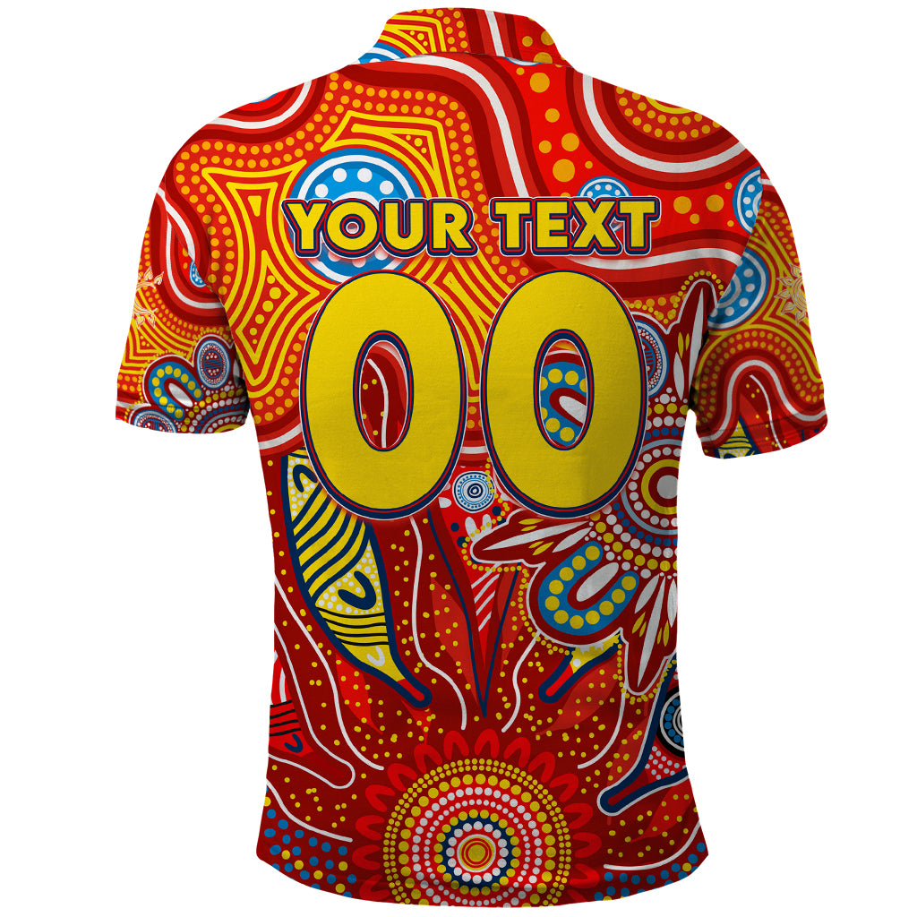 Personalised Sunnies NAIDOC Week 2024 Polo Shirt Aussie Aboriginal Art