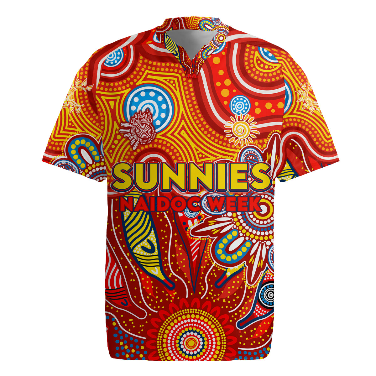 Personalised Sunnies NAIDOC Week 2024 Rugby Jersey Aussie Aboriginal Art