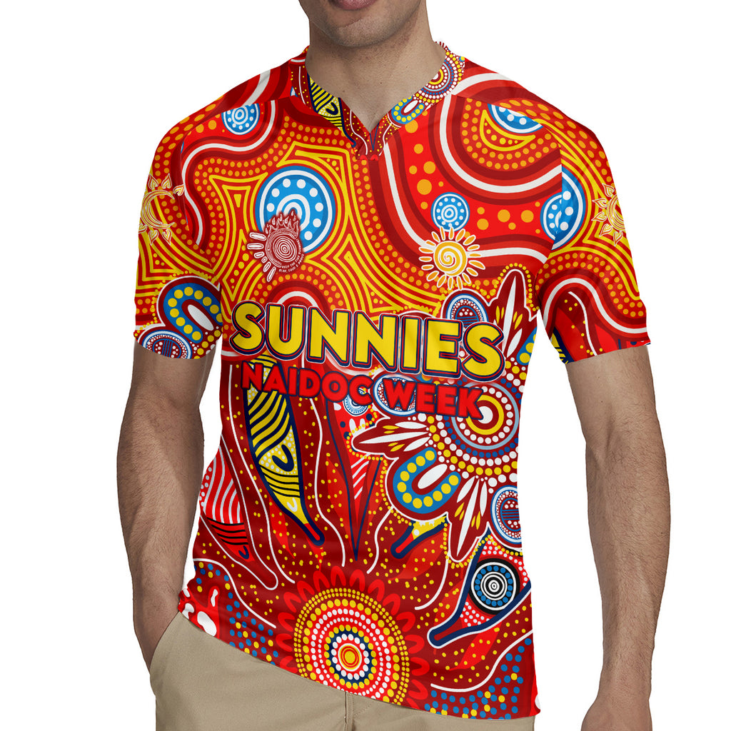 Personalised Sunnies NAIDOC Week 2024 Rugby Jersey Aussie Aboriginal Art