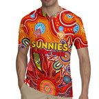 Personalised Sunnies NAIDOC Week 2024 Rugby Jersey Aussie Aboriginal Art