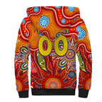 Personalised Sunnies NAIDOC Week 2024 Sherpa Hoodie Aussie Aboriginal Art