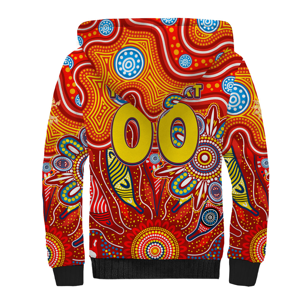 Personalised Sunnies NAIDOC Week 2024 Sherpa Hoodie Aussie Aboriginal Art
