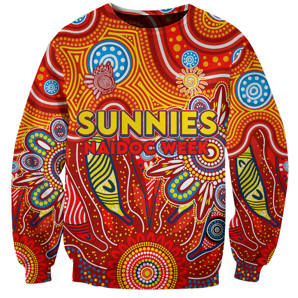 Personalised Sunnies NAIDOC Week 2024 Sweatshirt Aussie Aboriginal Art